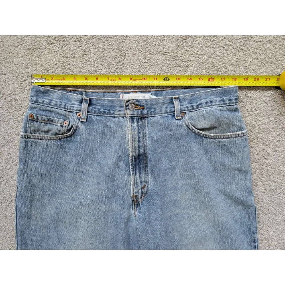 Y2K Levi's 560 Jeans Mens 38x30 Cotton Blue Faded Distressed Loose Comfort Fit